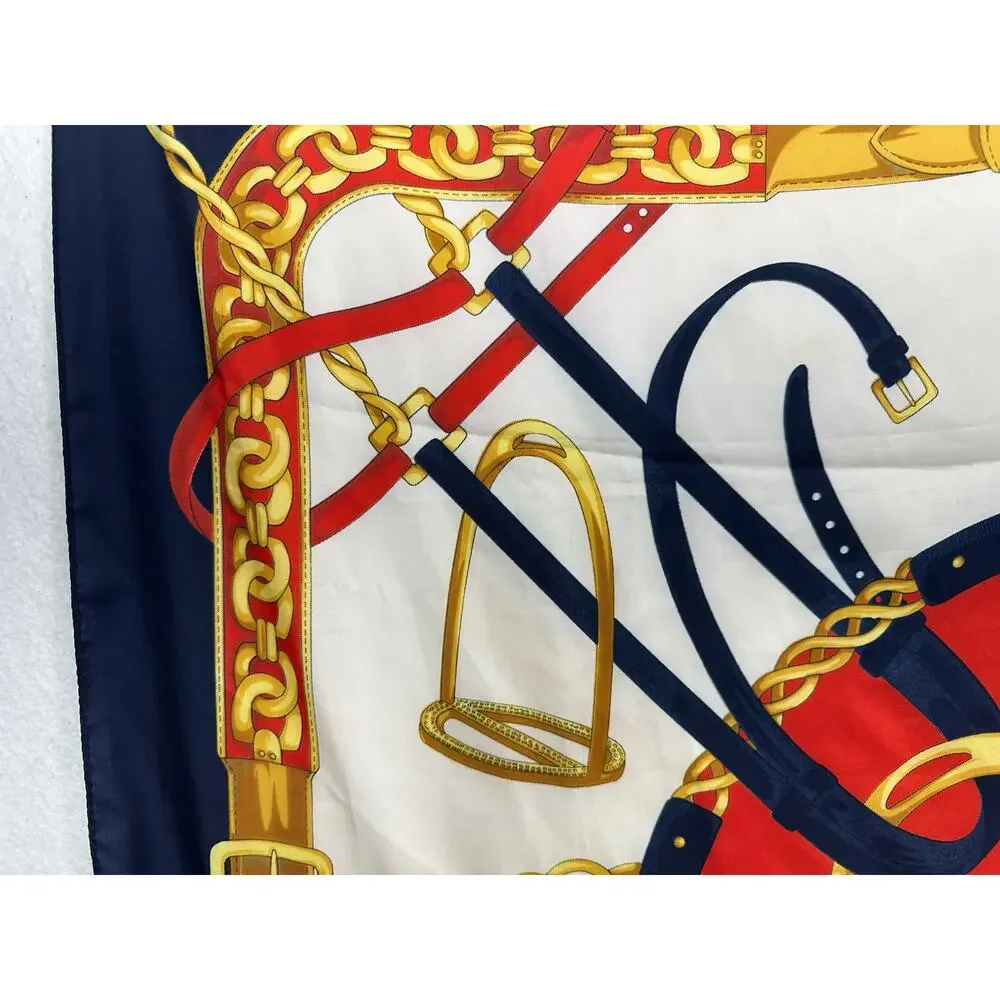 Large Square 100% Silk Scarf 34.5